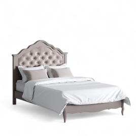 Кровать с мягким изголовьем 120*200