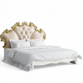 Кровать с мягким изголовьем 180*200