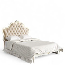 Кровать с мягким изголовьем 120*200