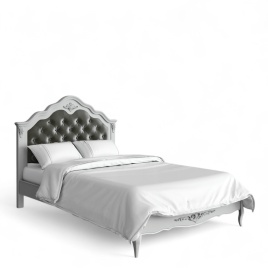 Кровать с мягким изголовьем 120*200